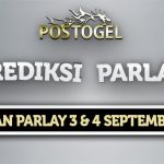 Prediksi Parlay Jitu 3 dan 4 September 2023