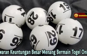 Tawaran Keuntungan Besar Menang Bermain Togel Online